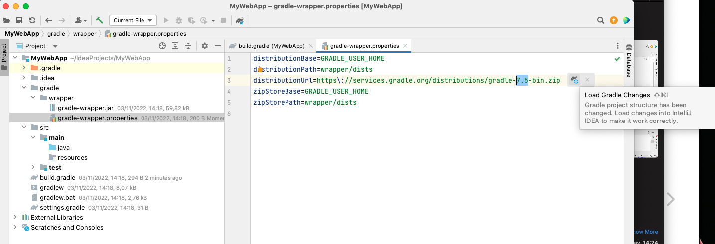 New Gradle project