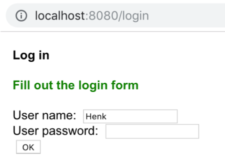 Login form 1